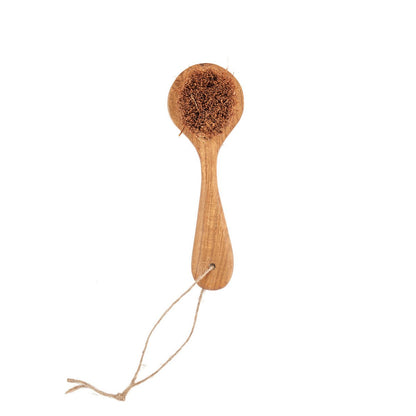 Coconut Fiber Cleaning Brush - Natural Wooden Handle Eco Brush