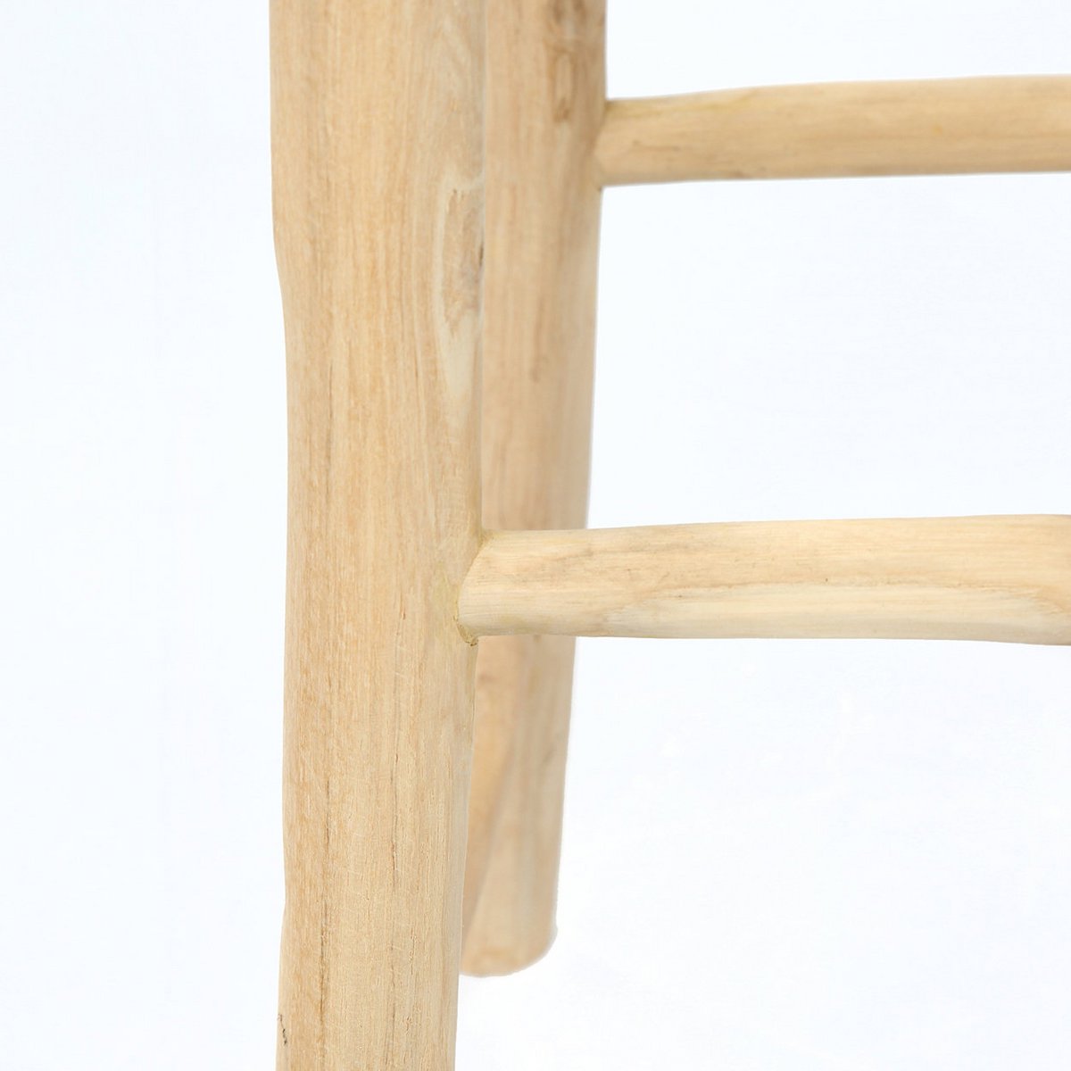 Teak Bar Stool - Natural Island Style Seating for Kitchen & Bar