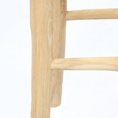 Teak Bar Stool - Natural Island Style Seating for Kitchen & Bar