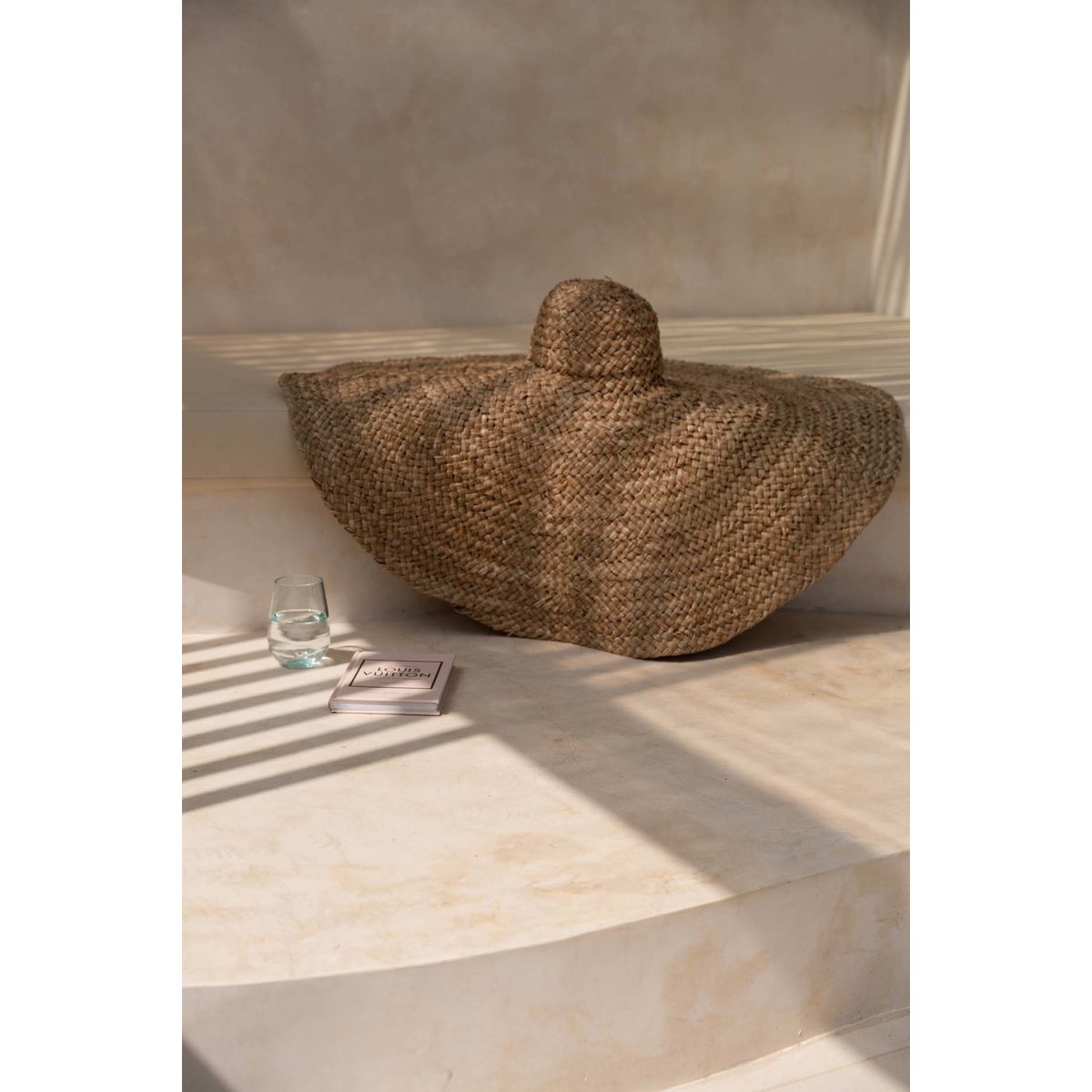 Water Hyacinth Sun Hat - Handmade Lolita Style, Natural Fiber