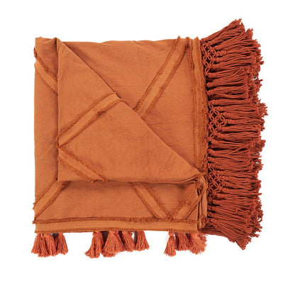 Berber Bed Throw - Terracotta