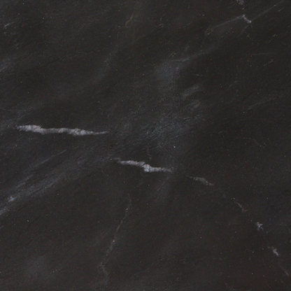 Oval marble coffee table - black - 120x60x38 cm