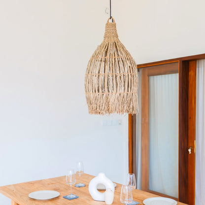Seagrass Pendant Light - Boho Lampshade - Natural Hanging Lamp Ø 40cm