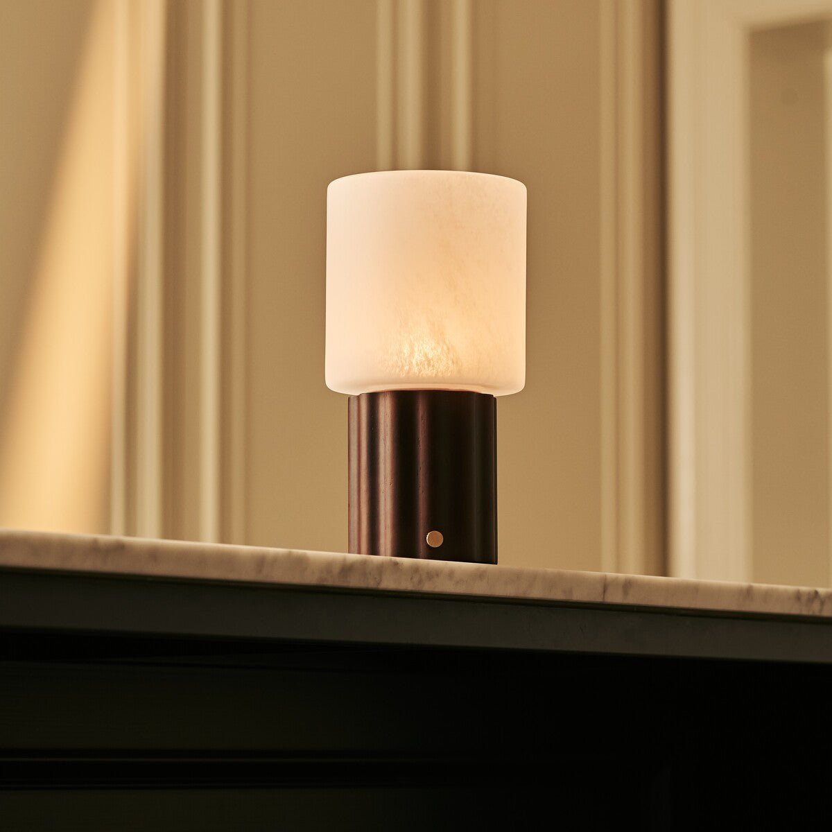 Cordless Table Lamp - Dark Brown Rechargeable Dimmable Lamp