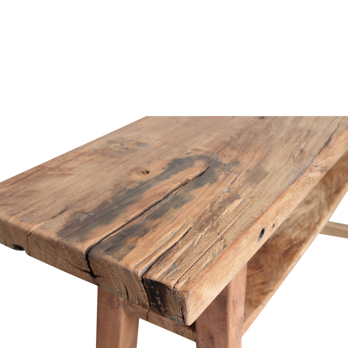 Reclaimed Wood Console Table – Farmwood Rustic Style, Large