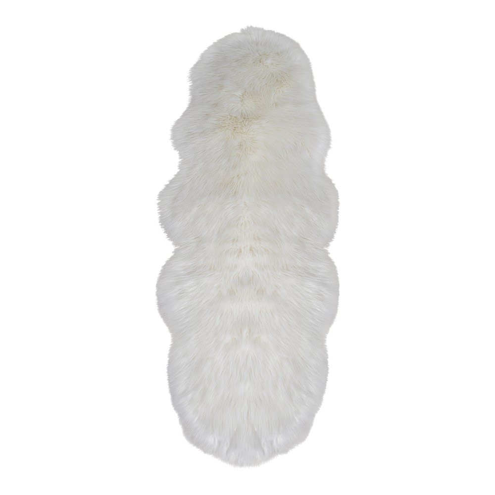 Lambskin Artificial - Polyester, Ivory - 60x180 cm