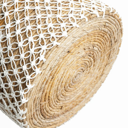 La Cesta de Macramé con Costura Cruzada - L