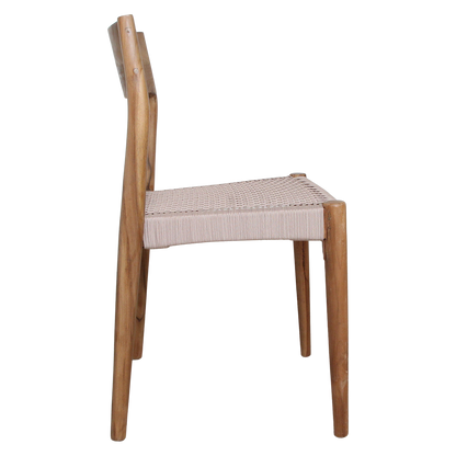 Freya Garden chair Natural - Dark teak