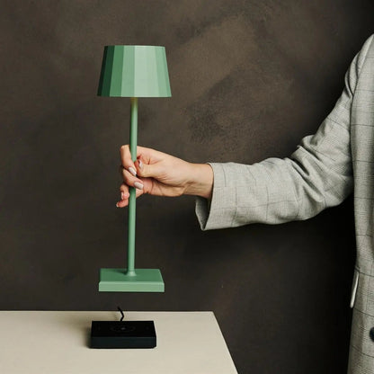 Wouter Sage Green Rechargeable Table Lamp | Wireless Charging & 120-Hour Battery Life
