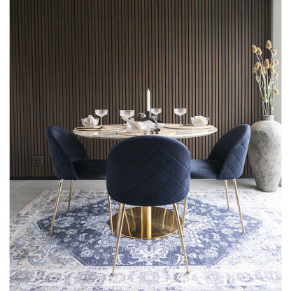 Tapis Havana - Bleu, Chenille Polyester, 160x230cm