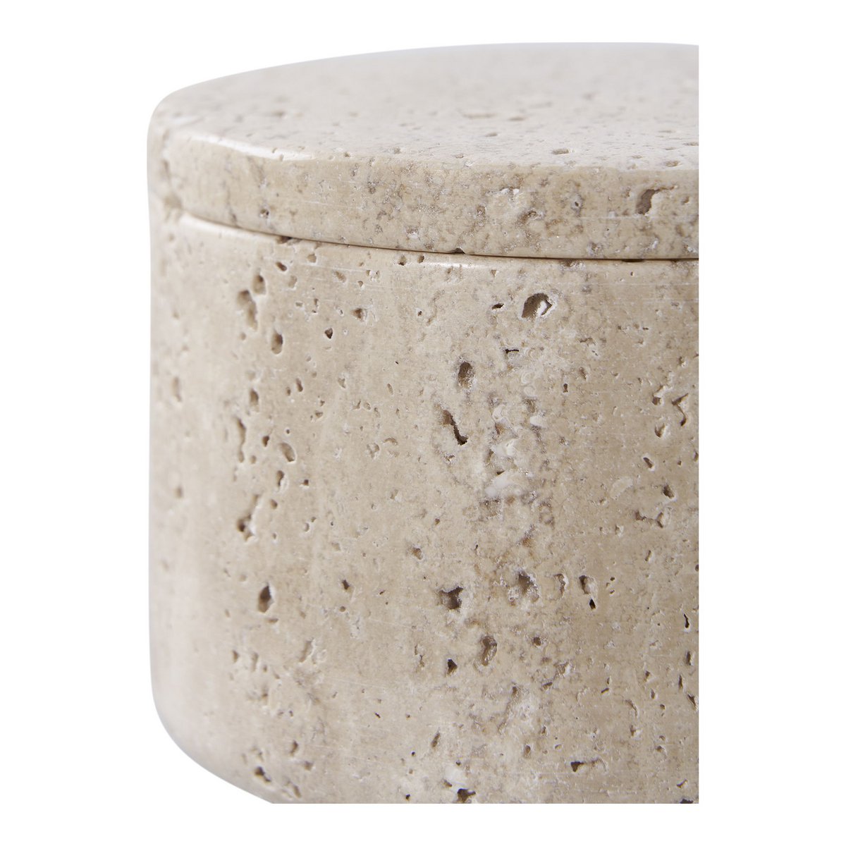 Storage Jar - Natural, Travertine, Ø10x6.5cm