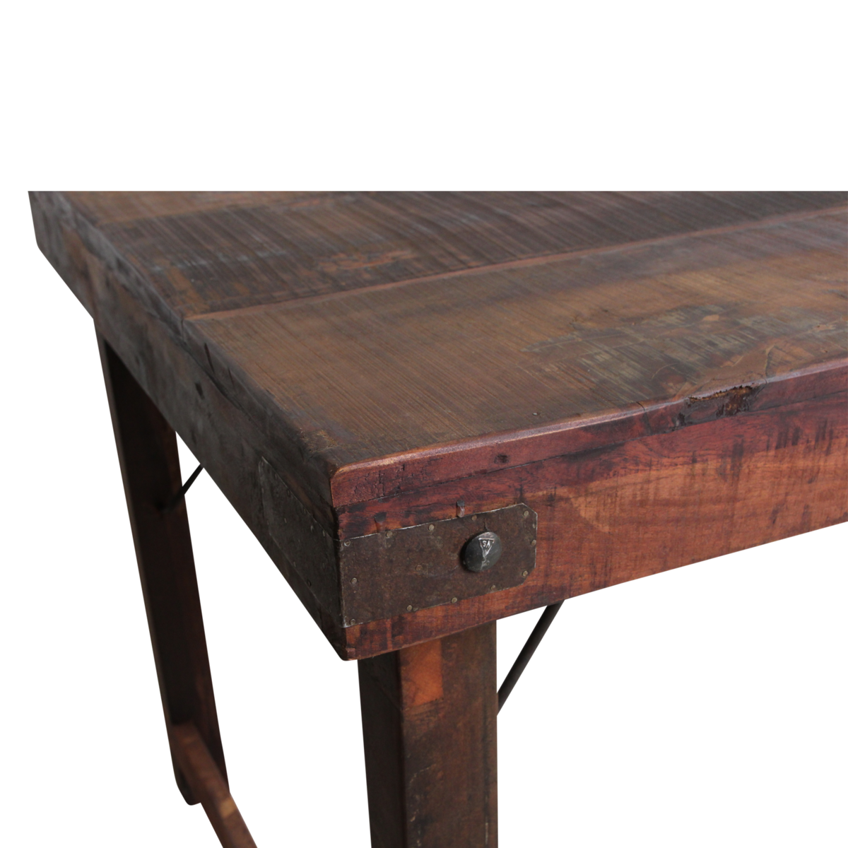 Table à manger marron pliante XL