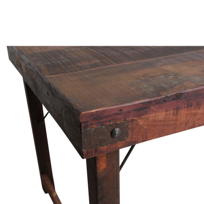 Table à manger marron pliante XL