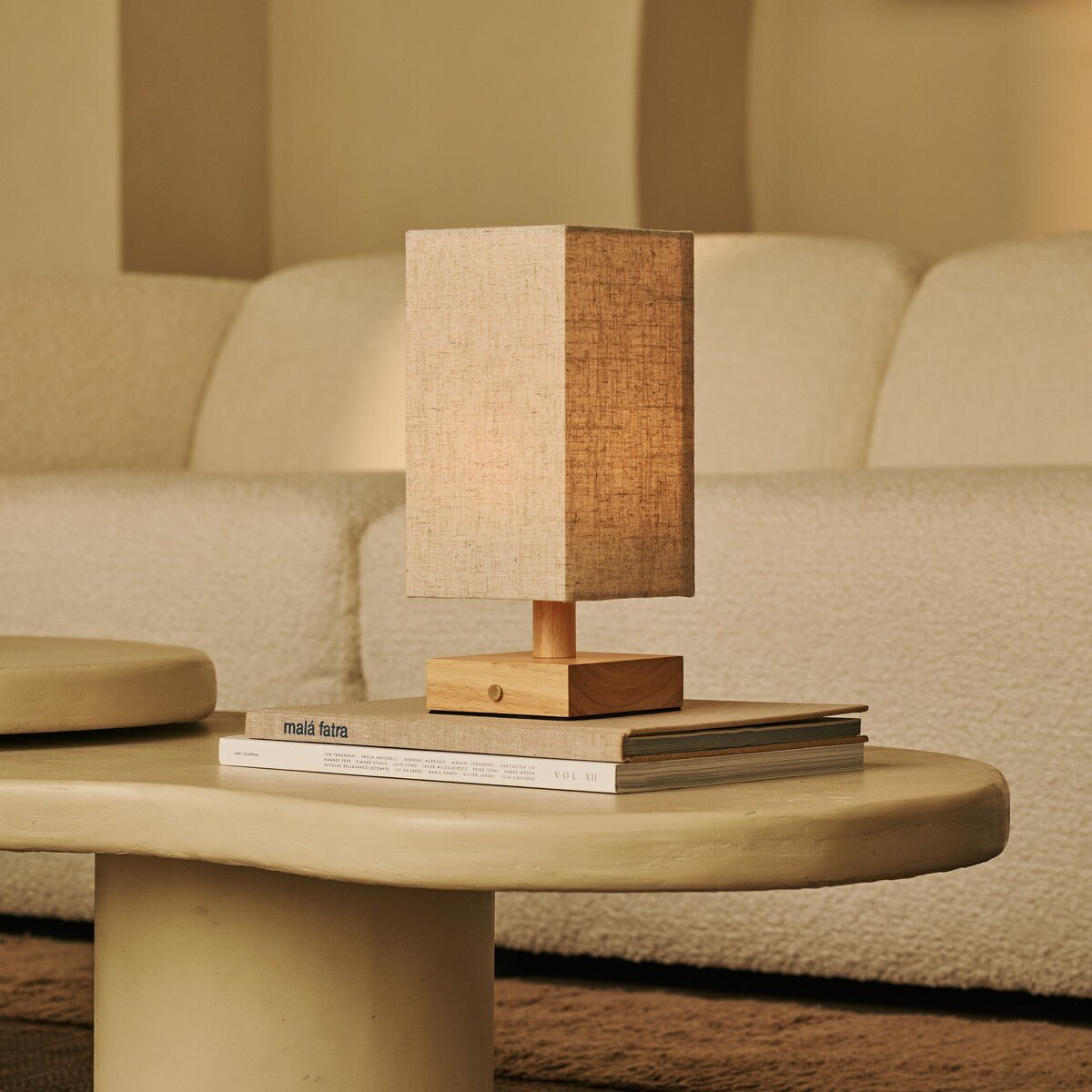Bob Light Brown Cordless Wooden Table Lamp | Dimmable, Rechargeable & Up 100 Hours Battery Hours