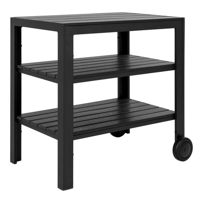 Taormina Tea Trolly - Tea Trolly, aluminum/nonwood, black, 3 shelves