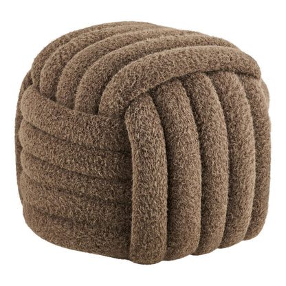 Napier Brown Pouf - Versatile Seating | House Nordic