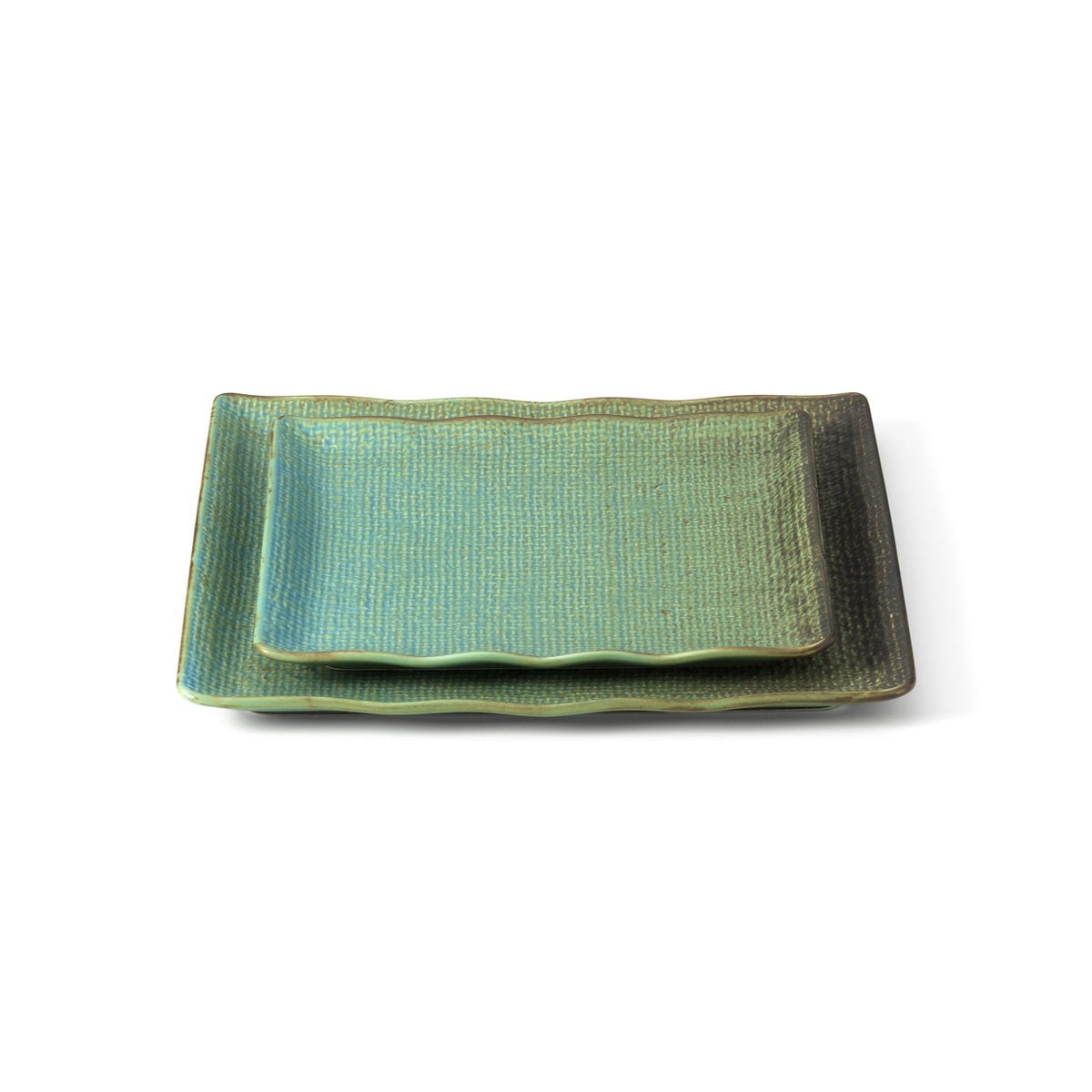Ceramic Square Plate - Artisan Glazed Dinner Plate, Modern Style