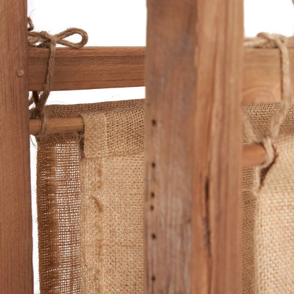 Natural Fiber Room Divider - Freestanding Woven Partition, Zenbu Style