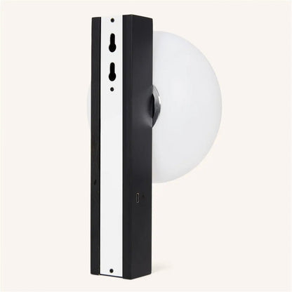 Black Wooden Wall Lamp Cordless – Rechargeable Dimmable LED Light