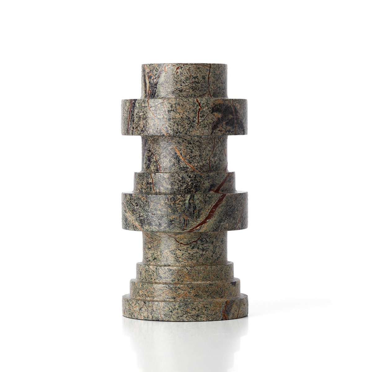 Marble Candle Holder - Green Bidasar Totem Design