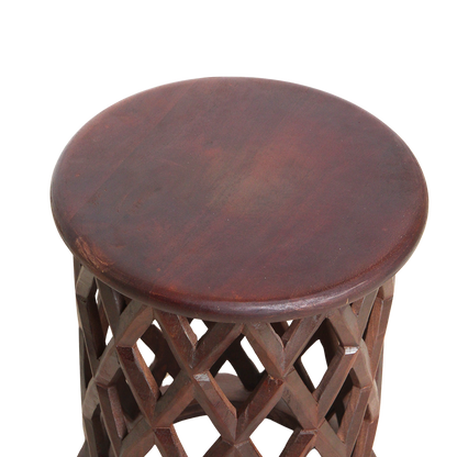 Mango Wood Stool Side Table - Palau Sustainable Design