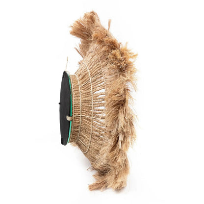 Abaca Woven Mirror - Natural Fiber Wall Decor
