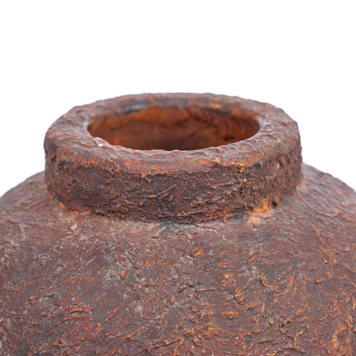 Terracotta Vase - Burgundy Clay Echo Vase - Small