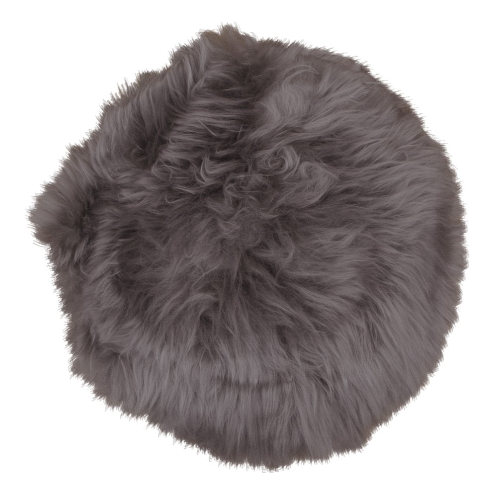 Lambskin Seat - Real Lambskin, Light Brown - Ø35 cm