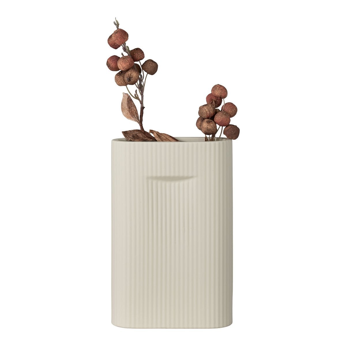 Ceramic Vase - Grey Nordic Style Vase, 26 cm Tall