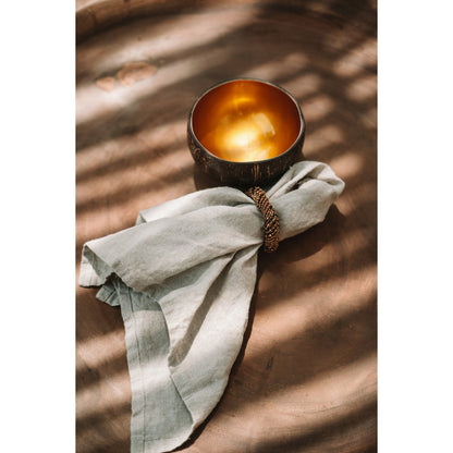 The Beaded Napkin Ring - Gold