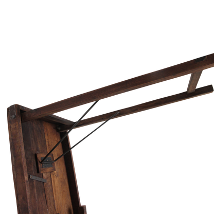 Hardwood Bar Table Brown Foldable - Space-Saving Design