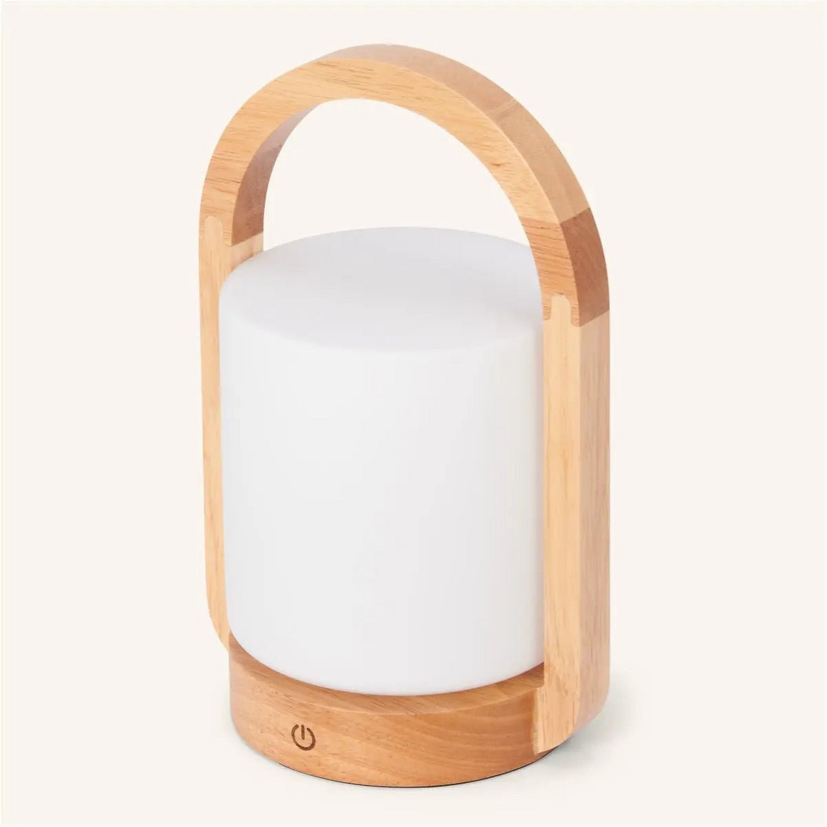 George Light Brown Wooden Rechargeable Lamp | Modern, Versatile & 3 Light Modes