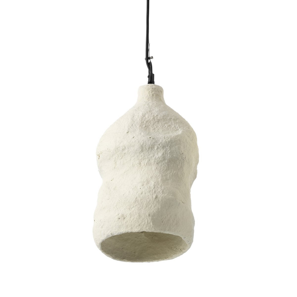 Papier-Mâché Pendant Light - Small White Moloko Bazar Bizar