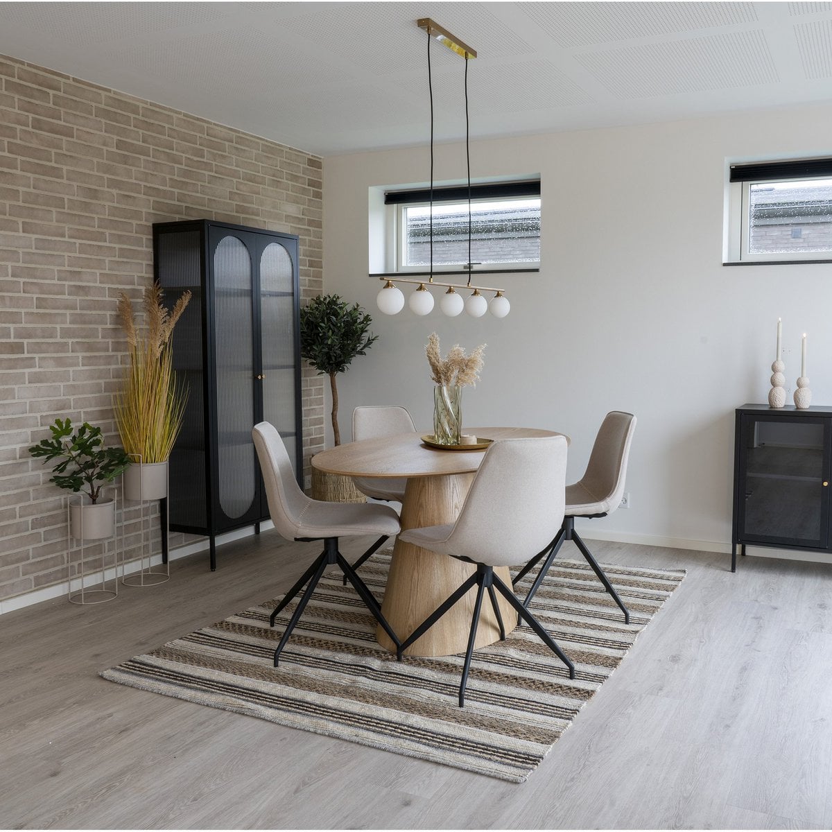 Brass Pendant Light - Halifax Fabric Cord