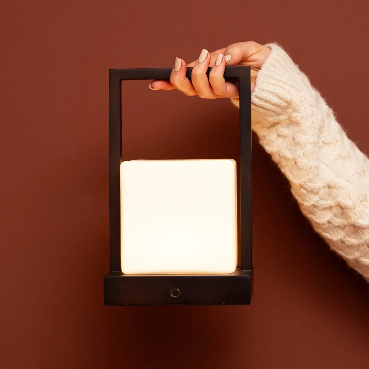 Cordless Table Lamp - Dark Brown Rechargeable Dimmable