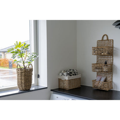 Paper Wall Shelf - Natural Display Shelf, 25x15x70 cm