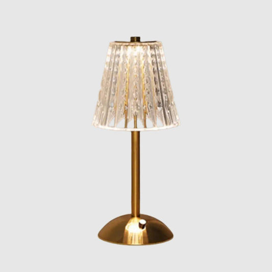 Classic Crystal Table Lamp | Metal & Glass - JUGLANA