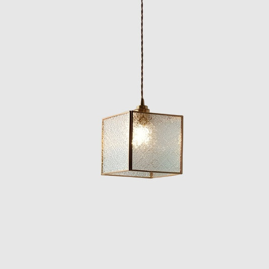 Classic Abstract Pendant Light | Brass & Glass - JUGLANA