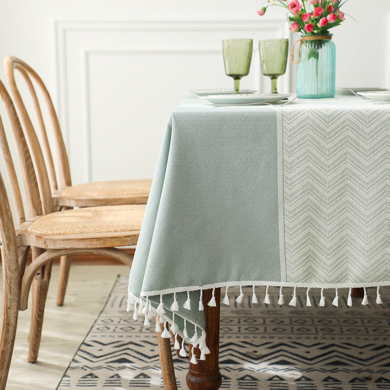 Classic Linen Tablecloth | Table Cover, Outdoor & Indoor - JUGLANA