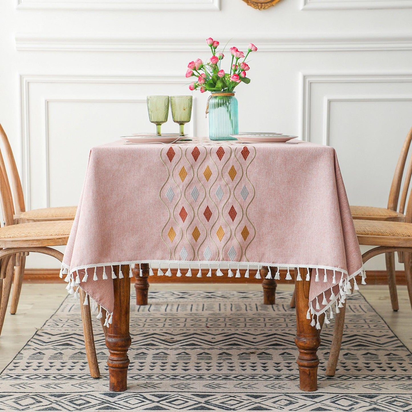 Classic Linen Tablecloth | Table Cover, Outdoor & Indoor - JUGLANA