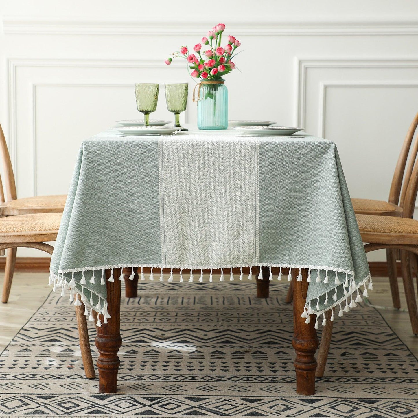 Classic Linen Tablecloth | Table Cover, Outdoor & Indoor - JUGLANA