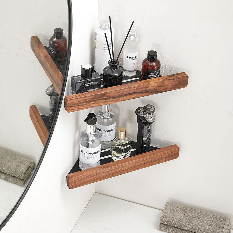 Corner Storage Rack | Wall Mounted Bathroom Shelf - JUGLANA