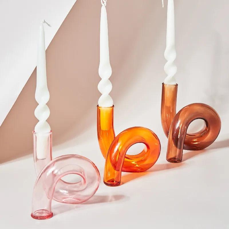 Curved Tube Vase | Abstract Design - JUGLANA
