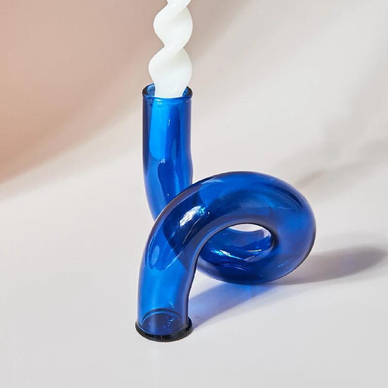 Curved Tube Vase | Abstract Design - JUGLANA
