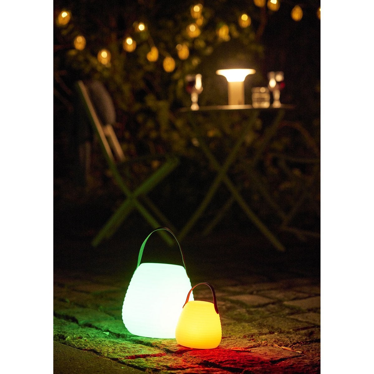 Derry LED Lamp, rechargeable, white, ø13 cm