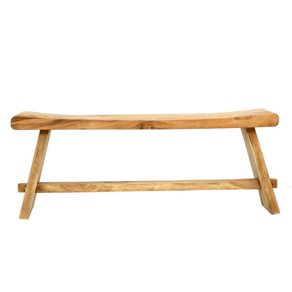 Suar Wood Bench - Natural Sustainable Bench - 120cm