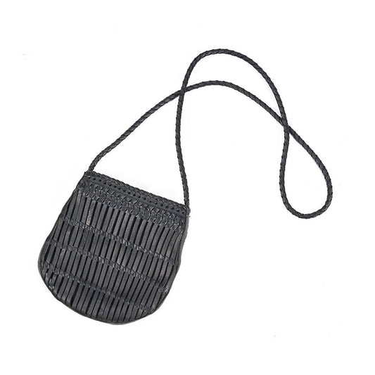 Δερμάτινη Τσάντα Crossbody - Μαύρη, Καθημερινή Χρήση