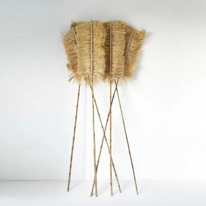Raffia Palm Leaf Decoration - Natural Handmade Boho Decor