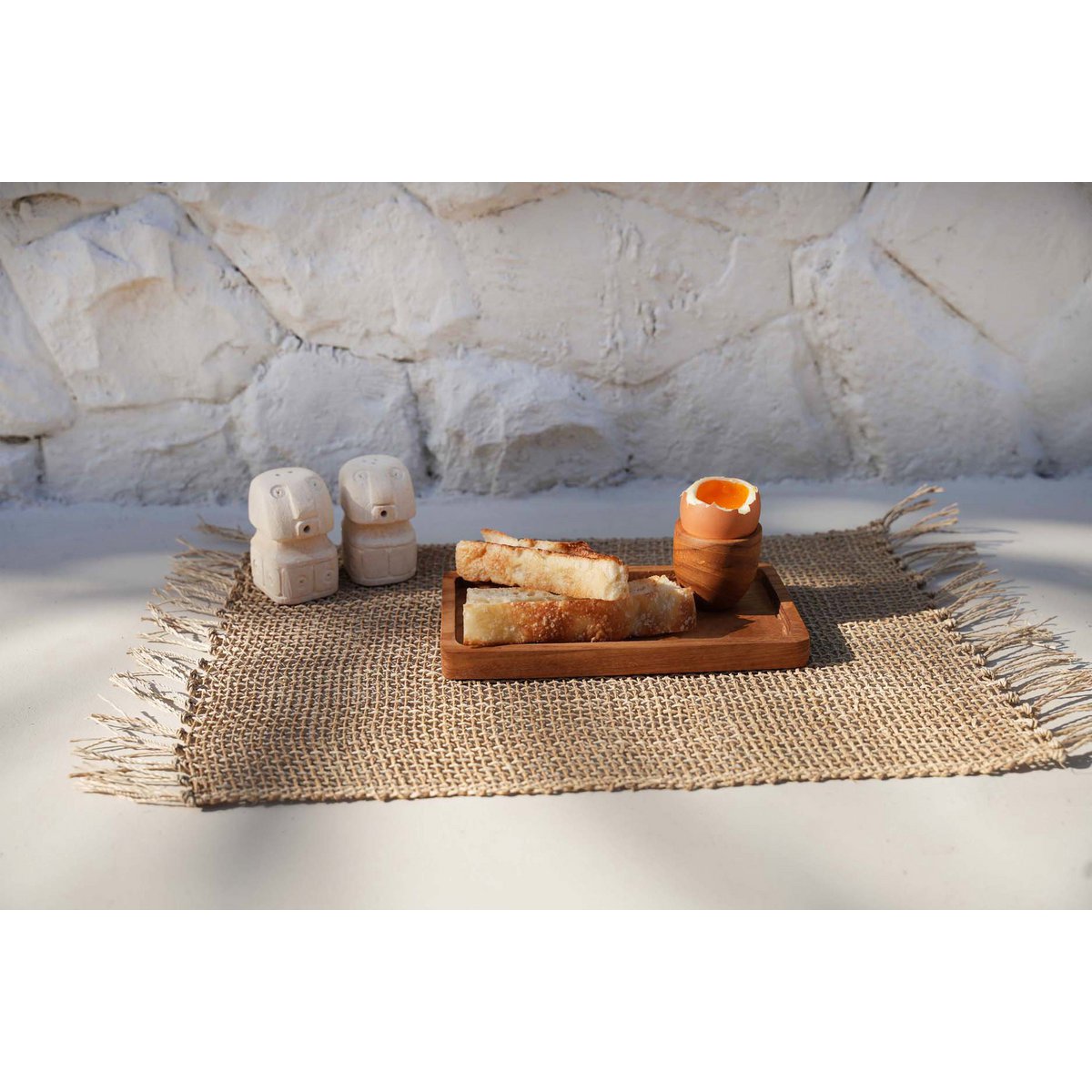 Sandstone Salt & Pepper Shakers - Stone Men Design