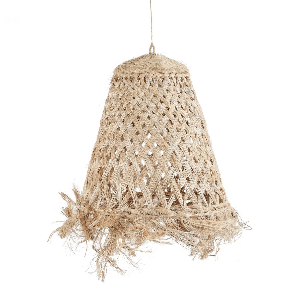 Abaca Pendant Light - Natural Jellyfish Shade - Medium